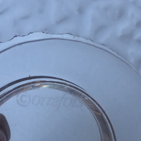 NWT Orrefors Crystal glass Discus Votive Candle saucer Holder Sweden sti… - Picture 7 of 8